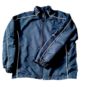 Youth Champion Zip Up Athletic Jacket size S (8) Black and White